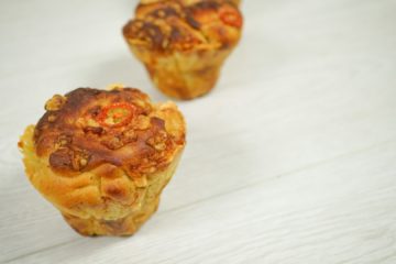 Cheese And Tomato Artisan Muffins